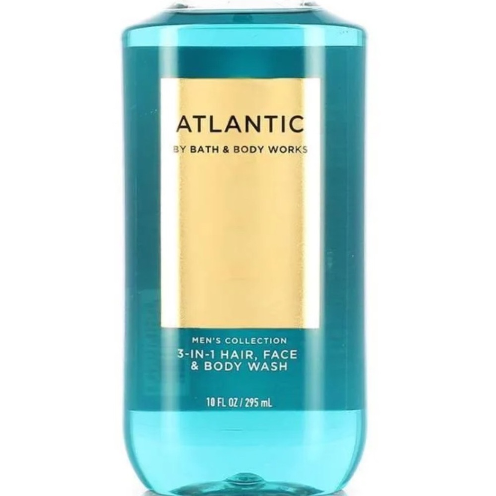 Bath & Body Works Atlantic 3-in-1 Wash - Aqua and Gold